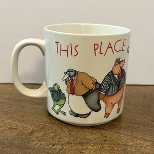 Russ "This Place Is a Zoo" Coffee Mug Berrie & Co made in Korea Cl